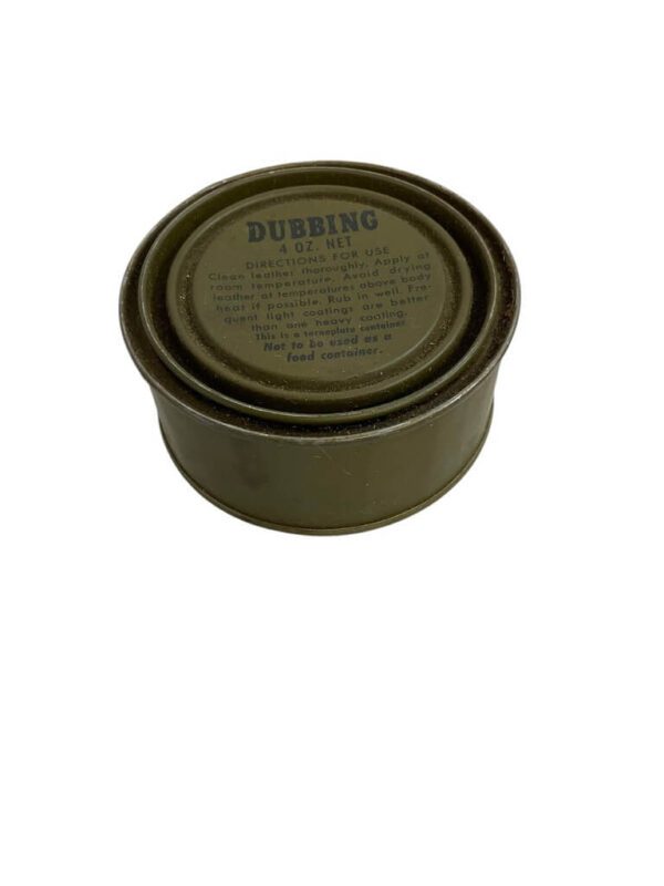 WW2 US Shoe Dubbin Tin Ration 4oz