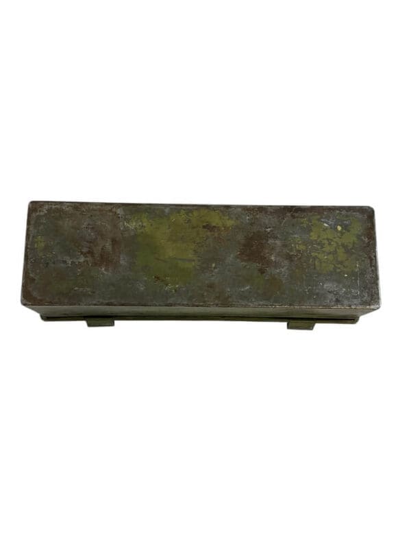 WW1 British BEF Metal Spare Parts Tin Broad Arrowed 1910 Dated