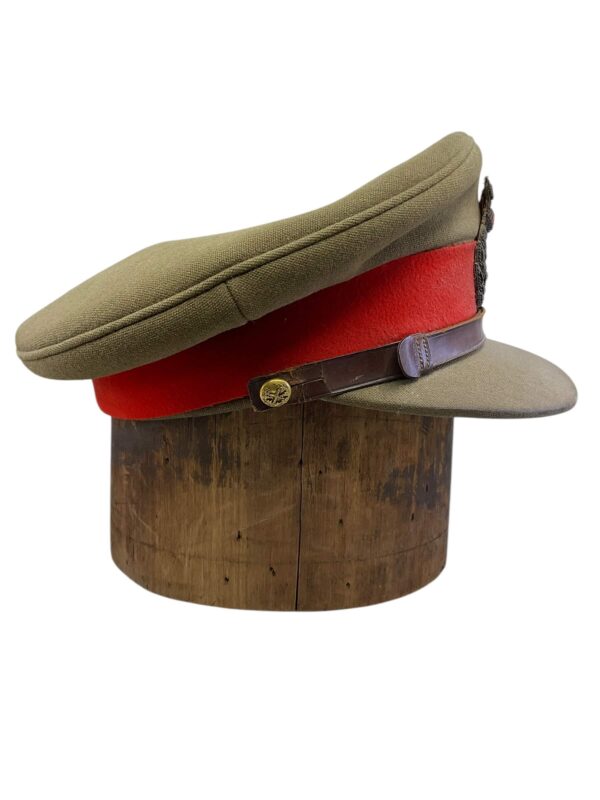 WW2 Canadian General Guy Simonds Khaki Peak Cap Hat