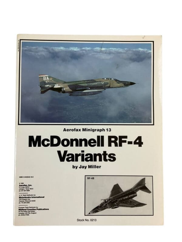 US USAF USN USMC McDonnell RF-4 Variants Aerofax No 13 SC Reference Book
