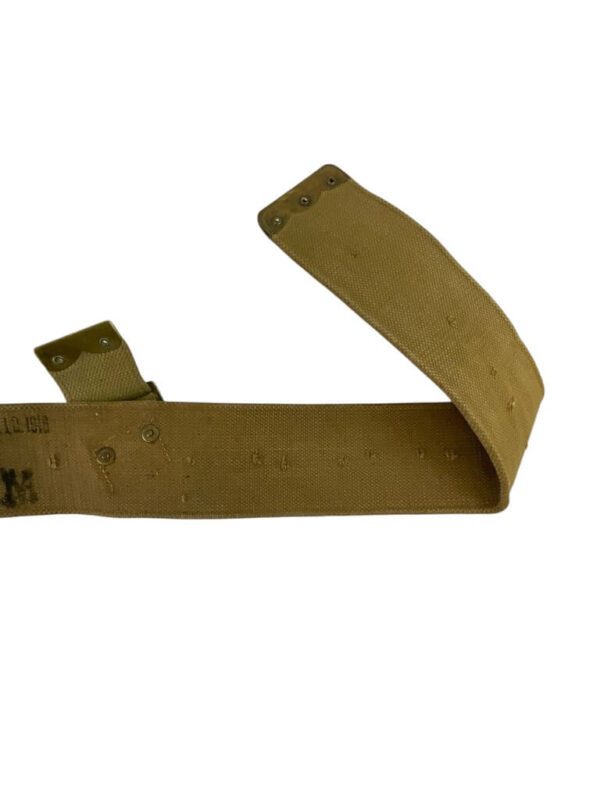 WW1 British BEF P08 Web Belt Size Medium Dated 1916