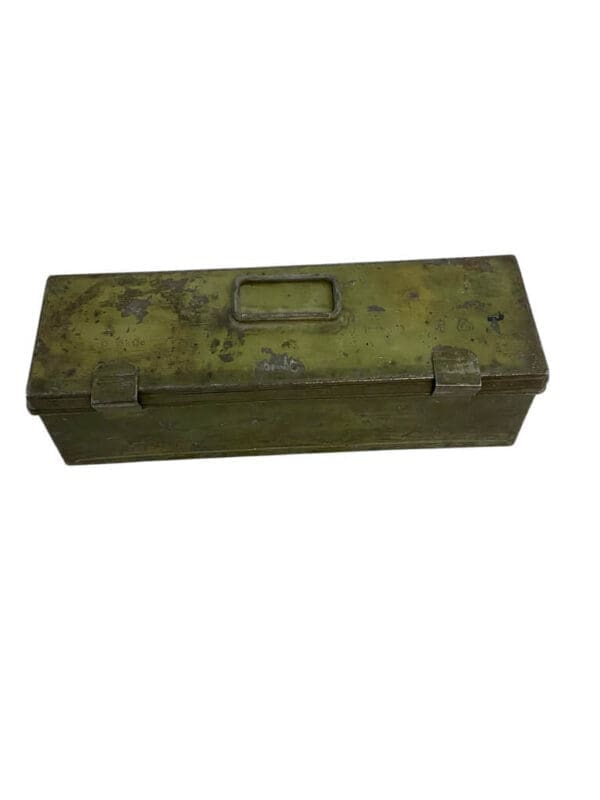 WW1 British BEF Metal Spare Parts Tin Broad Arrowed 1910 Dated