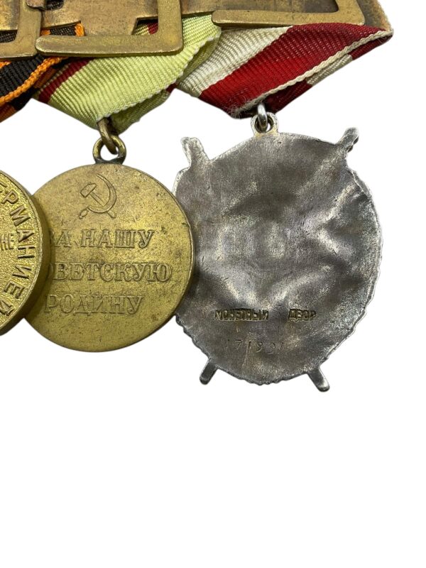 WW2 Soviet Russian Order Of The Red Banner Stalingrad Veteran Medal Group - Guards Tank Division