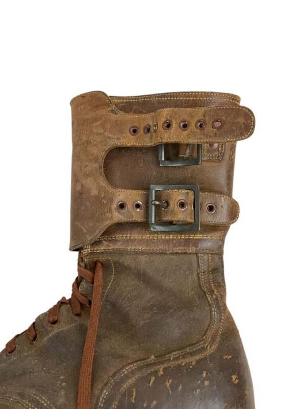 WW2 US Army M43 Double Buckle Combat Boots With Spare Cuffs