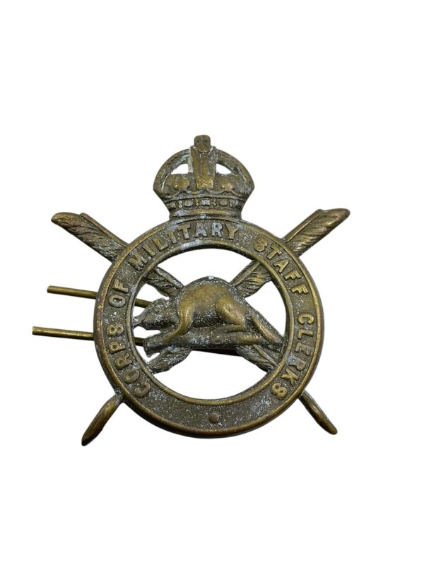 WW2 Canadian Corps of Military Staff Clerks Cap Badge