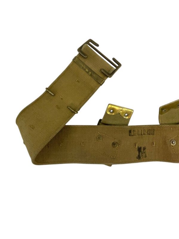 WW1 British BEF P08 Web Belt Size Medium Dated 1916