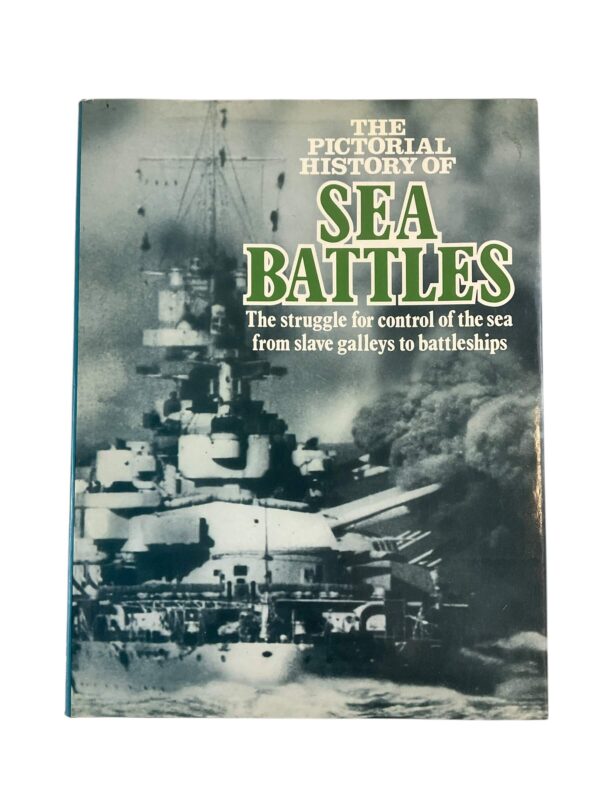 WW2 US British German The Pictorial History of Sea Battles Used Hardcover Reference Book