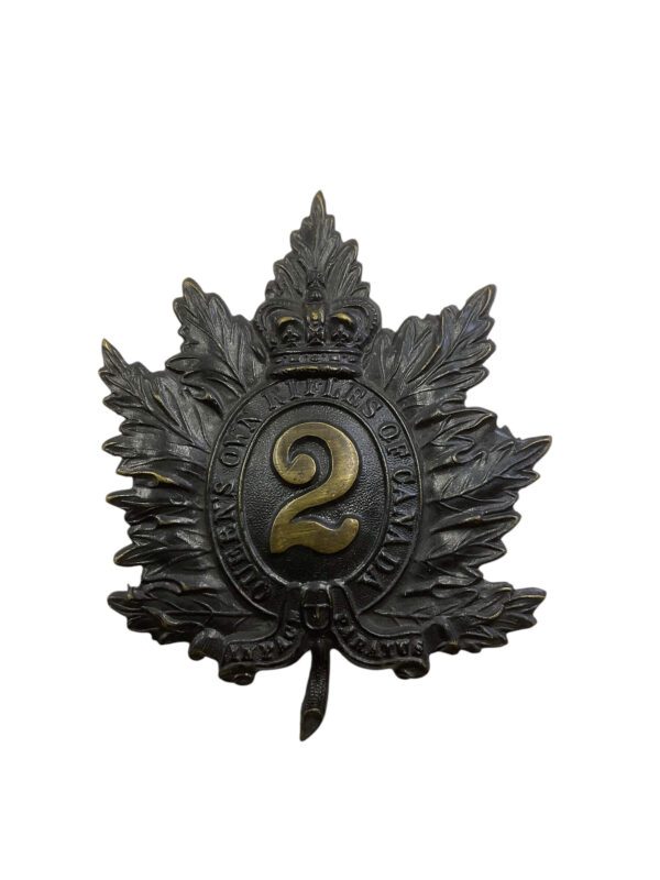 Canadian Queen's Own Rifles QOR Shako Plate Cap Badge