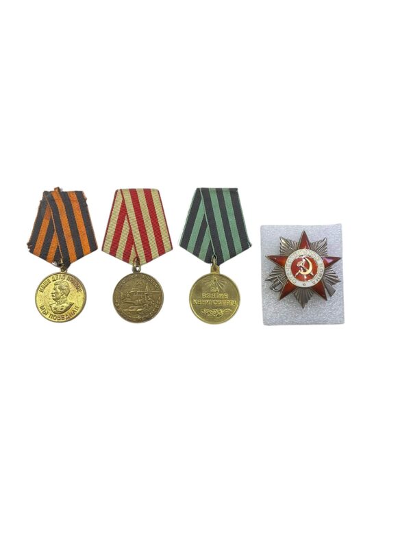 WW2 Soviet Russian Order Of The Patriotic War Medal Group - Medical Major For 4843 Evacuation Hospital