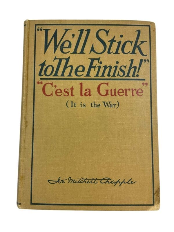 WW2 French British Well Stick to the Finish It is the War Reference Book