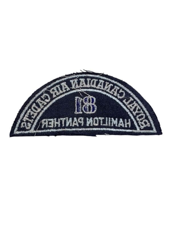 Royal Canadian Air Cadets 81 Squadron Hamilton Panther Shoulder Title Insignia Single