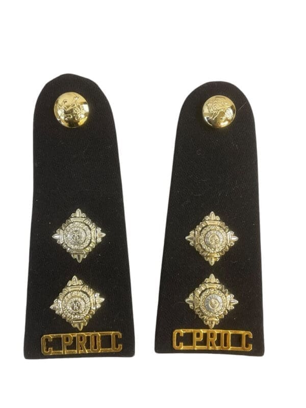 Canadian Forces Provost Corps Lieutenant Patrols Shoulder Boards Slip-On Pair