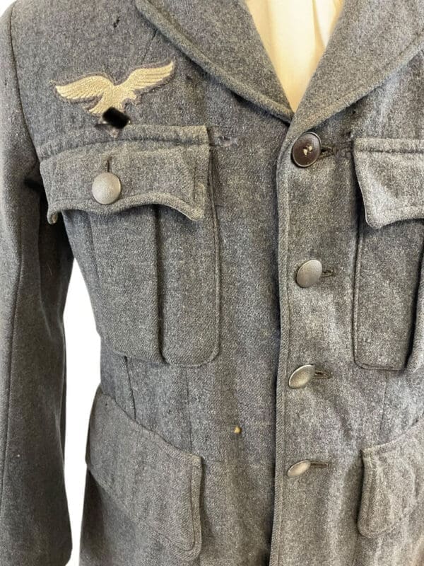 WW2 German Luftwaffe Flak Helper Four Pocket Jacket Tunic