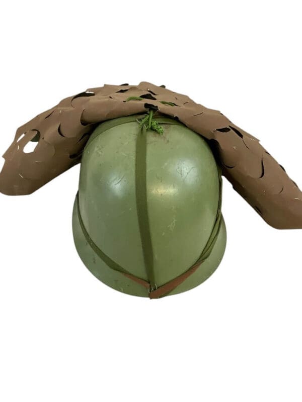 Cold War Era Yugoslavian Yugo M59/85 Steel Helmet With M68 Camo Cover