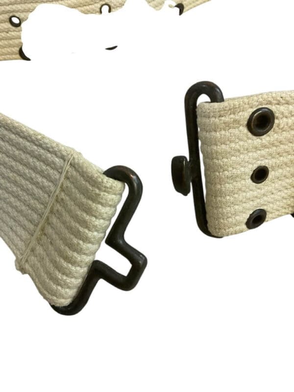 WW2 US Army Military Police MP White Dress Web Pistol Belt