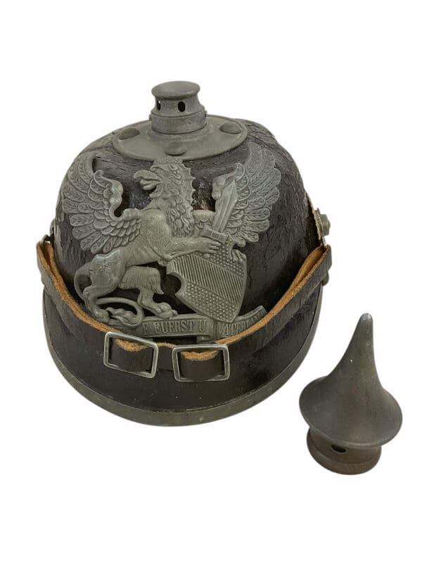 WW1 Imperial German Baden Pickelhaube Spiked Helmet Infantry Helmet 170