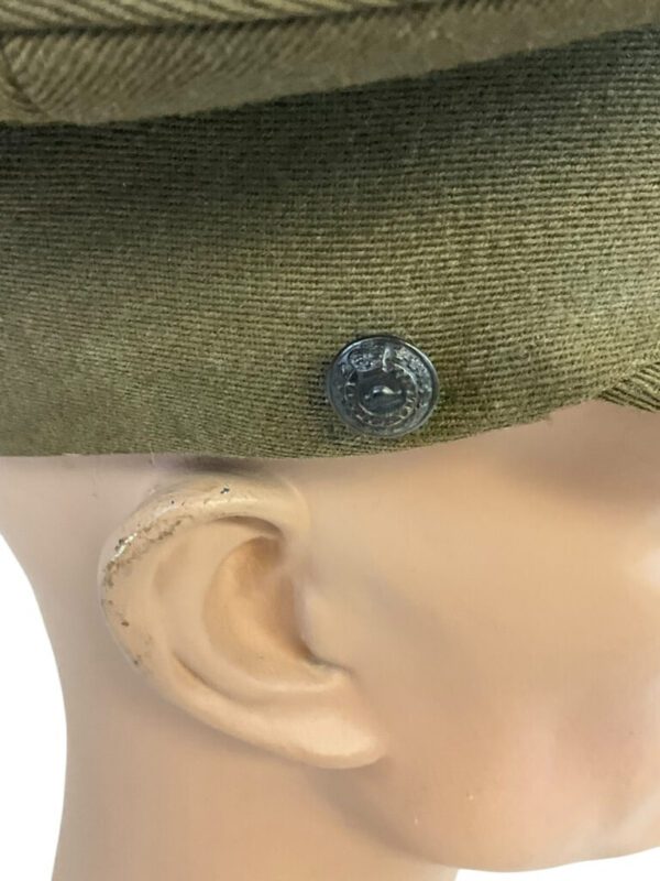 Canadian Militia Army Officers Peak Cap Hat Size 7 Missing Chin Strap