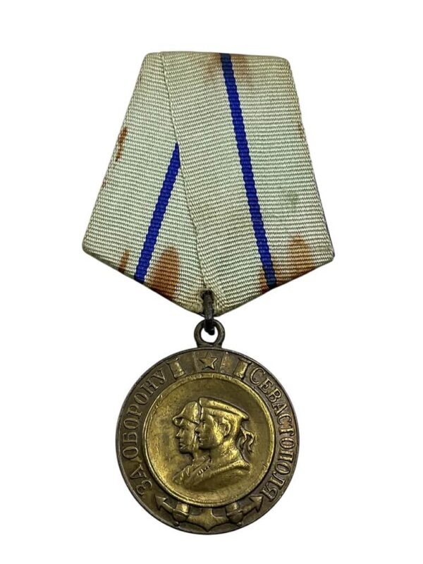 WW2 Russian Soviet Medal For The Defense Of Sevastopol Full Size Medal