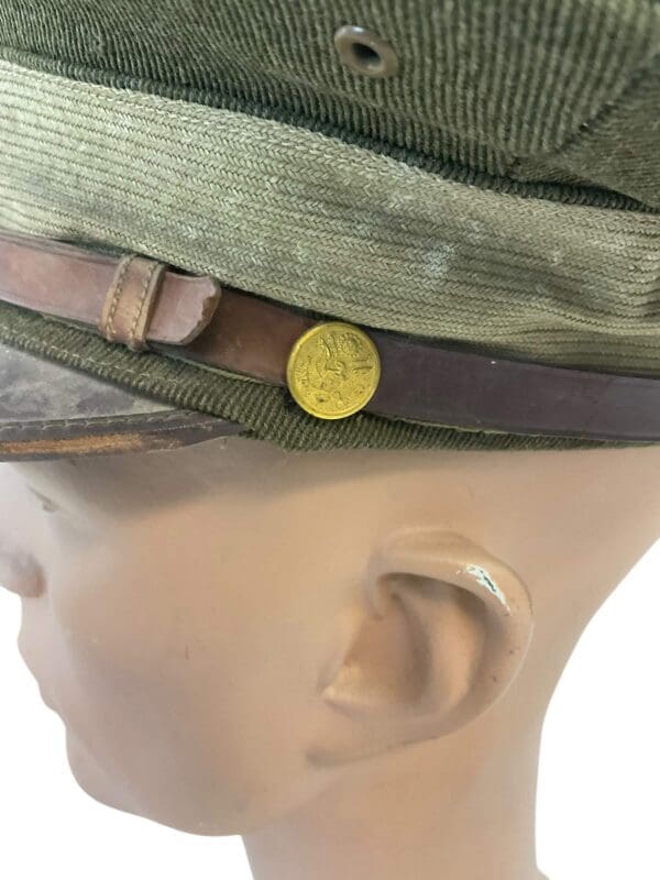 WW1 US M1912 Officers Peak Cap Named 168 Field Artillery
