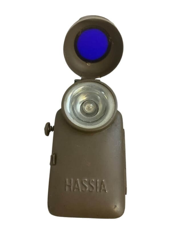WW2 German HASSIA Box Flashlight With Map Shade
