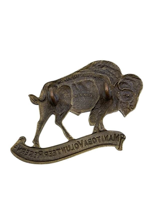WW2 Canadian Manitoba Volunteer Reserve Cap Badge
