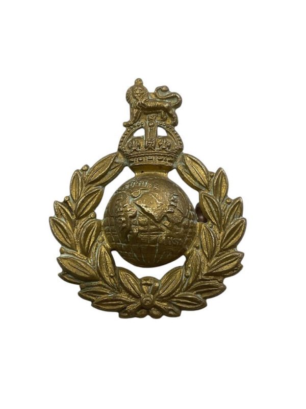 WW2 British Royal Marines Cap Badge