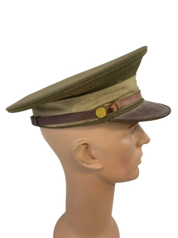 WW1 US M1912 Officers Peak Cap Named 168 Field Artillery