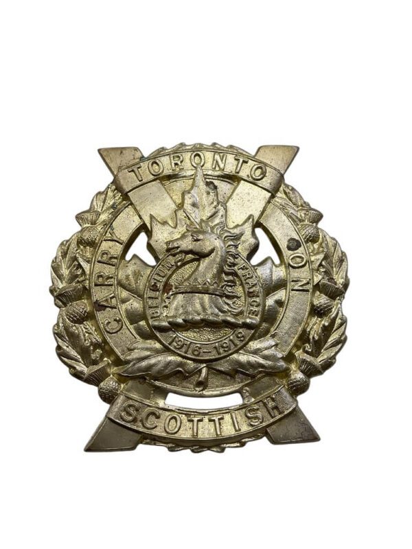 WW2 Canadian Toronto Scottish Regiment Cap Badge