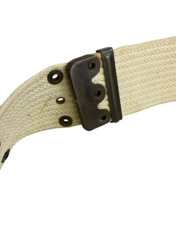 WW2 US Army Military Police MP White Dress Web Pistol Belt
