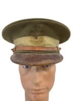 WW1 US M1912 Officers Peak Cap Named 168 Field Artillery