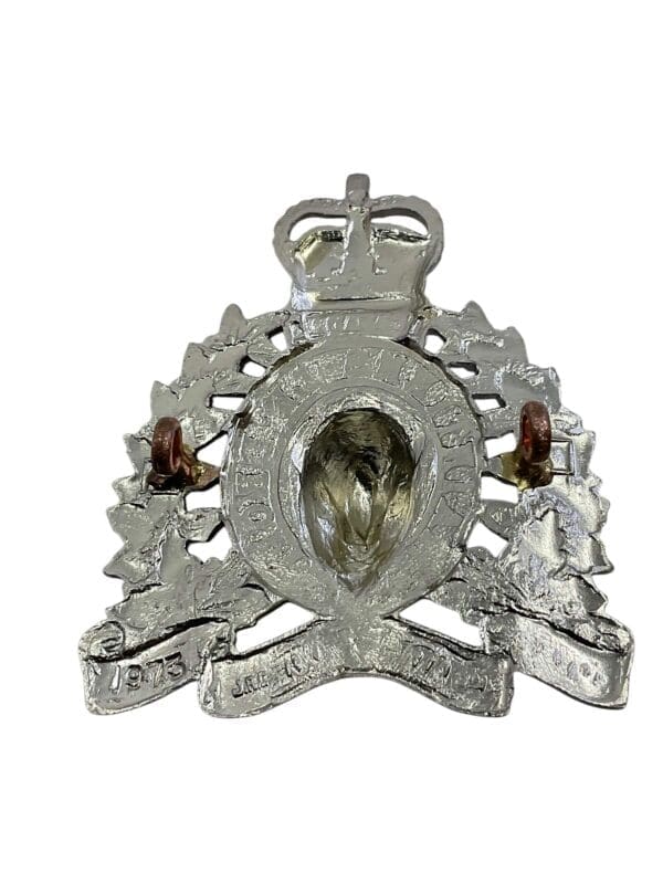 Royal Canadian Mounted Police RCMP Cap Badge 1973 Gaunt ONLY 22 SETS MADE