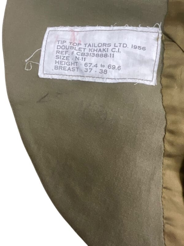 Post WW2 Canadian Toronto Scottish Majors Tropical Worsted TW Jacket Tunic