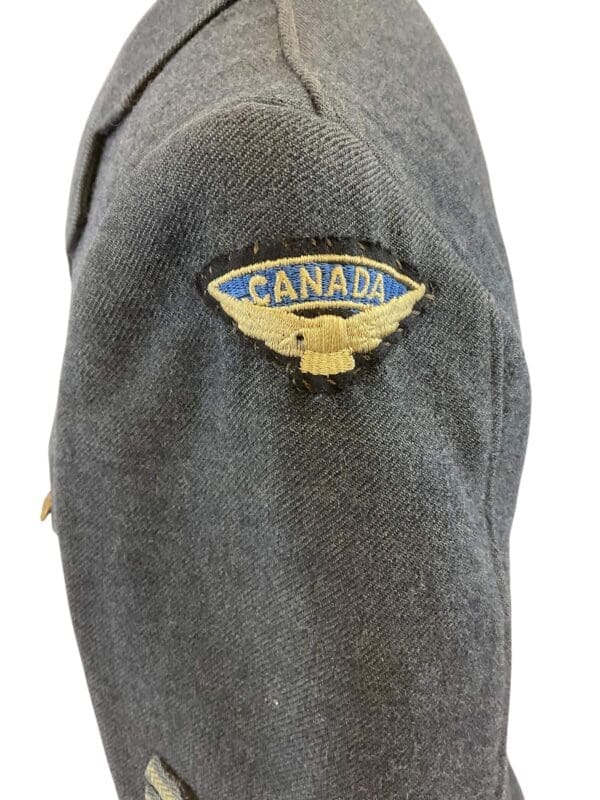 WW2 Canadian RCAF 4 Pocket Sgt Service Dress Named Bill Johnson