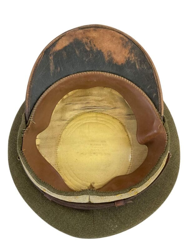 WW1 US M1912 Officers Peak Cap Named 168 Field Artillery