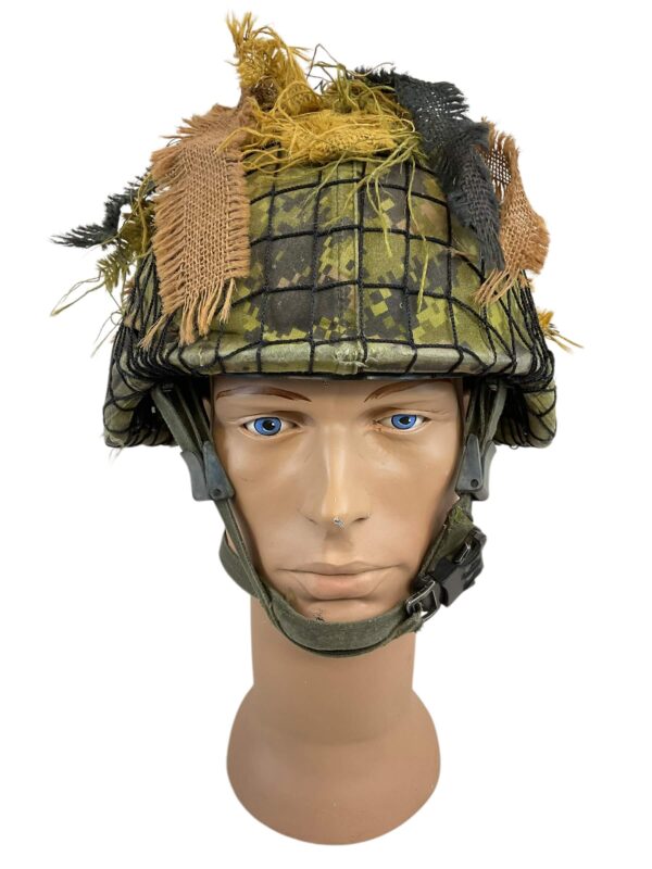 Canadian Forces CG634 Kevlar Helmet Size Medium with CADPAT Cover and Scrim Net