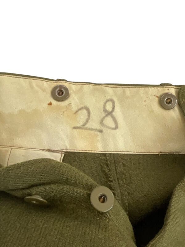 WW2 Canadian Army Cadets Trousers Pants Size 7 1944 Dated