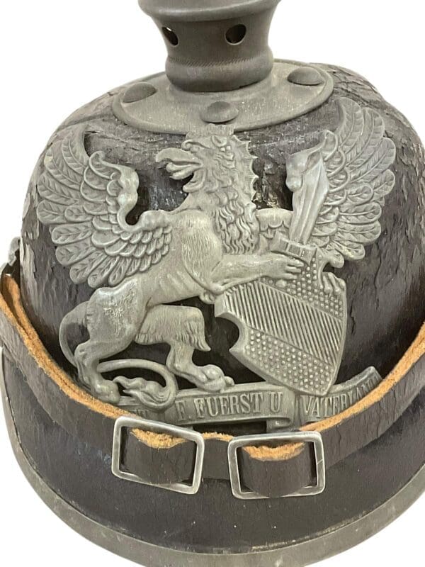 WW1 Imperial German Baden Pickelhaube Spiked Helmet Infantry Helmet 170