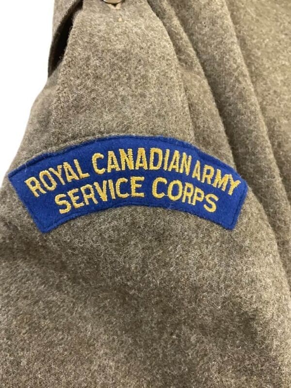 Canadian Army Battle Dress Jacket RCASC Size 11 1947 Dated C Broad Arrowed