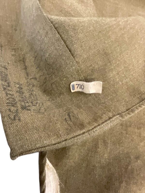 WW2 US Wool Shirt Named & Service No.