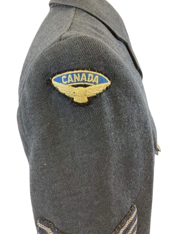 WW2 Canadian RCAF 4 Pocket Sgt Service Dress Named Bill Johnson
