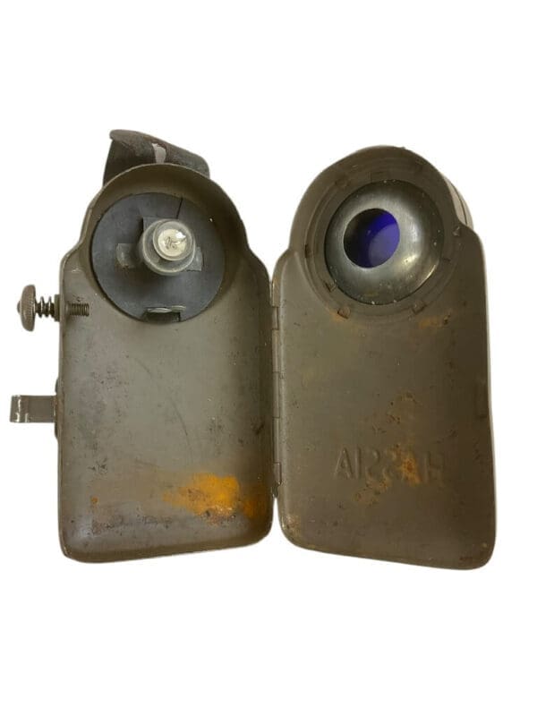 WW2 German HASSIA Box Flashlight With Map Shade