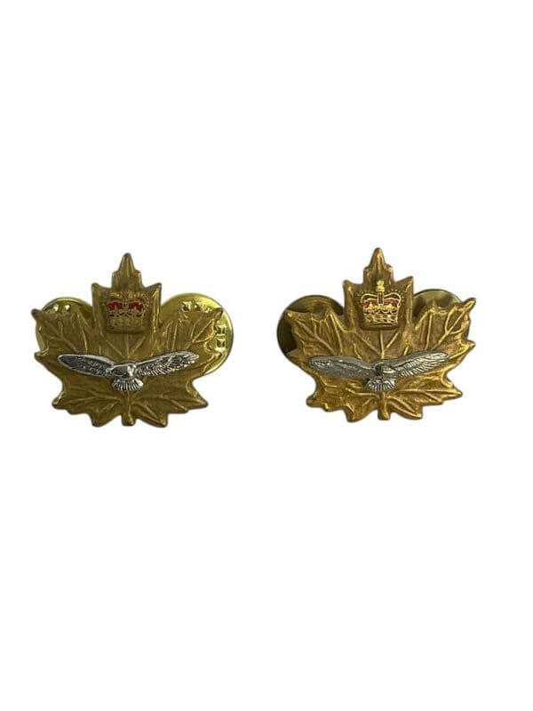 Canadian Forces CIC Air Cadets Officers Collars Insignia Pair