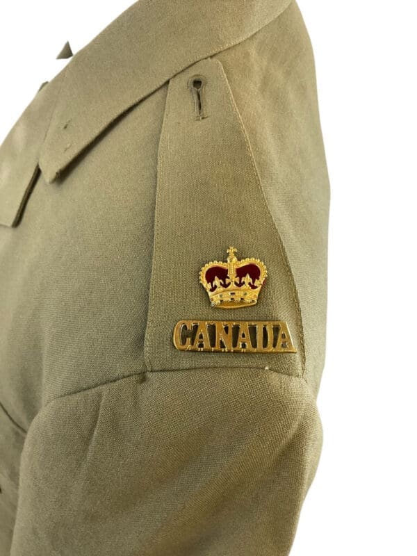Post WW2 Canadian Toronto Scottish Majors Tropical Worsted TW Jacket Tunic