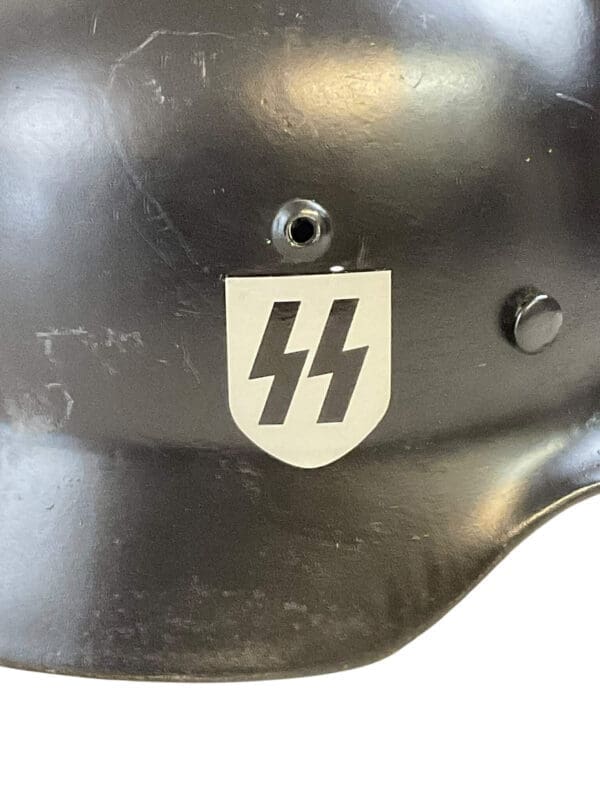 WW2 German M35 Helmet ET64 SS Unique Imports COPY