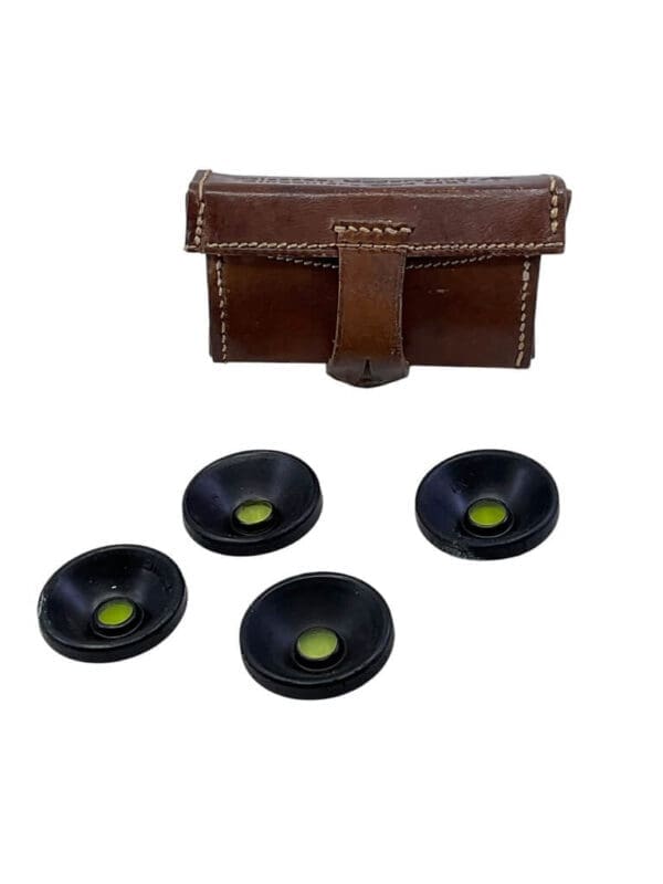 WW2 British Binoculars No 1 Mk1 Moderating Glasses In Leather Case