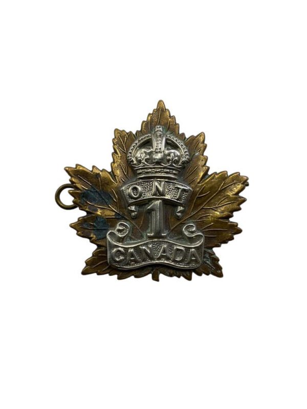 WW1 Canadian CEF 1st Battalion Cap Badge