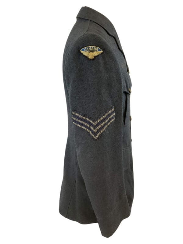 WW2 Canadian RCAF 4 Pocket Sgt Service Dress Named Bill Johnson