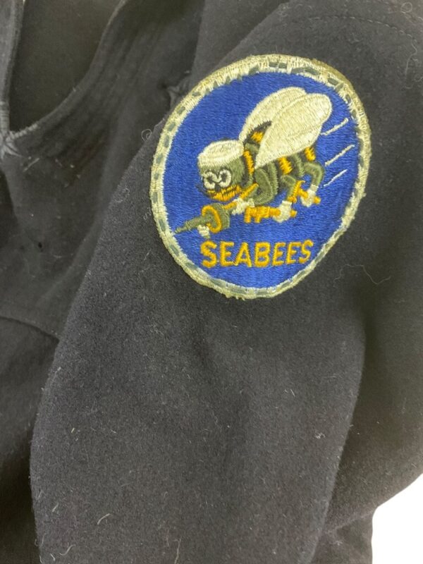 WW2 US USN Navy Seabees Jumper Blue Named