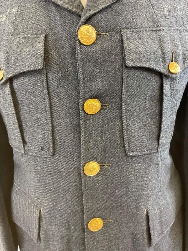 WW2 Canadian RCAF 4 Pocket Sgt Service Dress Named Bill Johnson