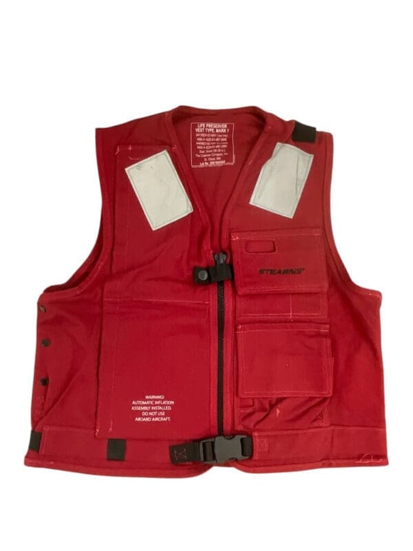 US Navy Aircraft Carrier EOD Crash and Salvage Deck Vest